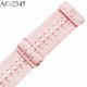 Bretelle lingerie SG 24 mm très haut de gamme couleur rose dragée avec 2 barrettes largeur 24 mm longueur 32 cm