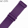 Bretelle lingerie SG 24 mm très haut de gamme couleur violet foncé avec 2 barrettes largeur 24 mm longueur 17 cm prix à l'unité