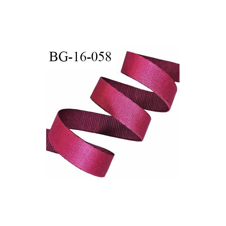 Devant bretelle 16 mm en polyamide attache bretelle rigide pour anneaux couleur rose indien largeur 16 mm prix au mètre
