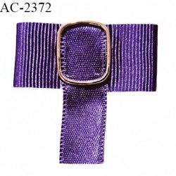 Noeud lingerie 35 mm haut de gamme satin couleur violet largeur 35 mm hauteur 35 mm prix à l'unité