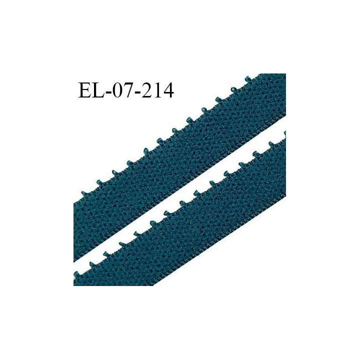 Elastique lingerie 7 mm haut de gamme couleur vert cyprès largeur 7 mm allongement +190% prix au mètre