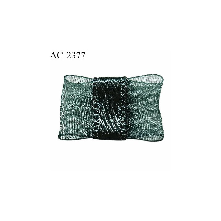 Noeud lingerie mousseline couleur vert sapin haut de gamme largeur 20 mm hauteur 15 mm prix à l'unité