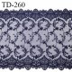 Dentelle broderie 18 cm non extensible très haut de gamme largeur 18 cm couleur bleu marine très belle prix pour un mètre