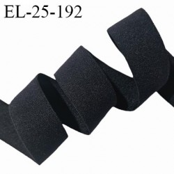 Elastique sous-bande lingerie 25 mm couleur noir largeur 25 mm très doux au toucher allongement +170% prix au mètre