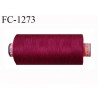 Bobine 1000 m fil Polyester n° 120 couleur bordeaux ou bourgogne longueur 1000 mètres grande marque