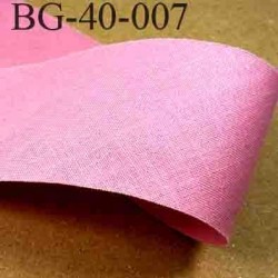 biais ruban galon a plat à plier en coton couleur rose largeur 4 cm vendue au mètre