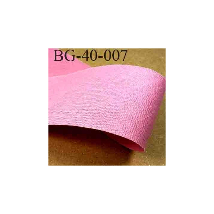 biais ruban galon a plat à plier en coton couleur rose largeur 4 cm vendue au mètre