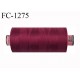 Bobine 1000 m fil Polyester n° 120 couleur bordeaux  longueur 1000 mètres grande marque