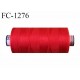 Bobine 1000 m fil Polyester n° 120 couleur rouge longueur 1000 mètres grande marque