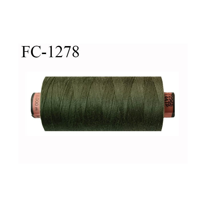 Bobine 1000 m fil Polyester n° 120 couleur vert longueur 1000 mètres grande marque
