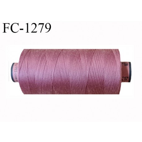 Bobine 1000 m fil Polyester n° 120 couleur rose balais longueur 1000 mètres grande marque