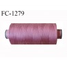 Bobine 1000 m fil Polyester n° 120 couleur rose balais longueur 1000 mètres grande marque