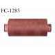 Bobine 1000 m fil Polyester n° 120 couleur marron cuir longueur 1000 mètres grande marque