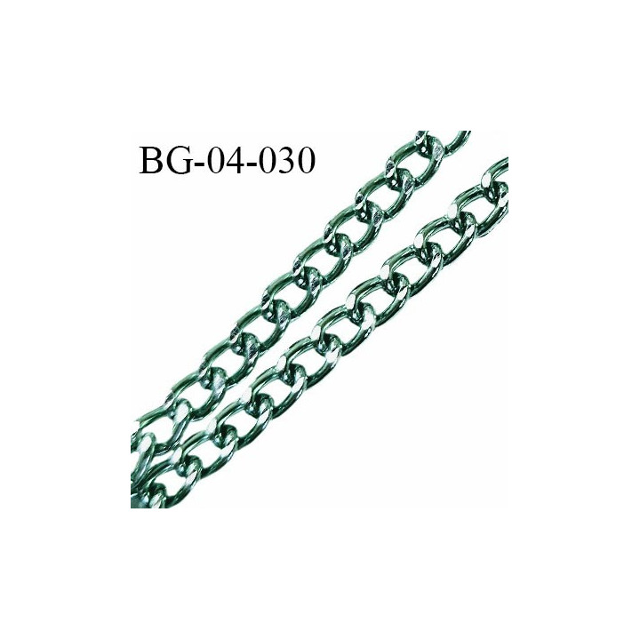 Chaîne 4 mm couleur vert largeur 4 mm prix au mètre