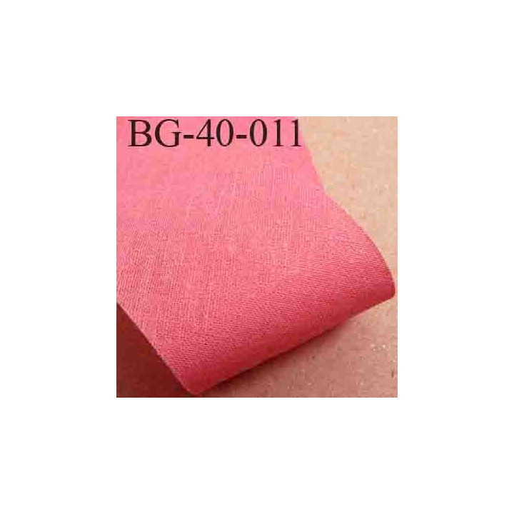 biais ruban galon a plat à plier en coton couleur rose largeur 4 cm vendue au mètre