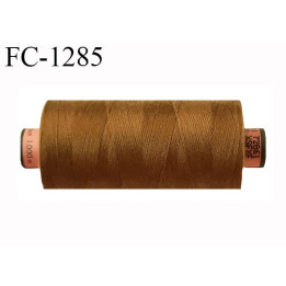 Bobine 1000 m fil Polyester n° 120 couleur cuir ou caramel longueur 1000 mètres grande marque