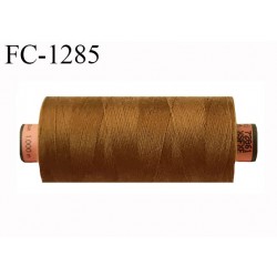 Bobine 1000 m fil Polyester n° 120 couleur cuir ou caramel longueur 1000 mètres grande marque