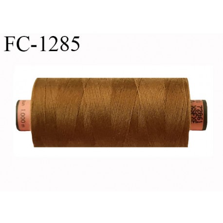 Bobine 1000 m fil Polyester n° 120 couleur cuir ou caramel longueur 1000 mètres grande marque