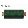 Bobine 1000 m fil Polyester n° 120 couleur vert longueur 1000 mètres grande marque