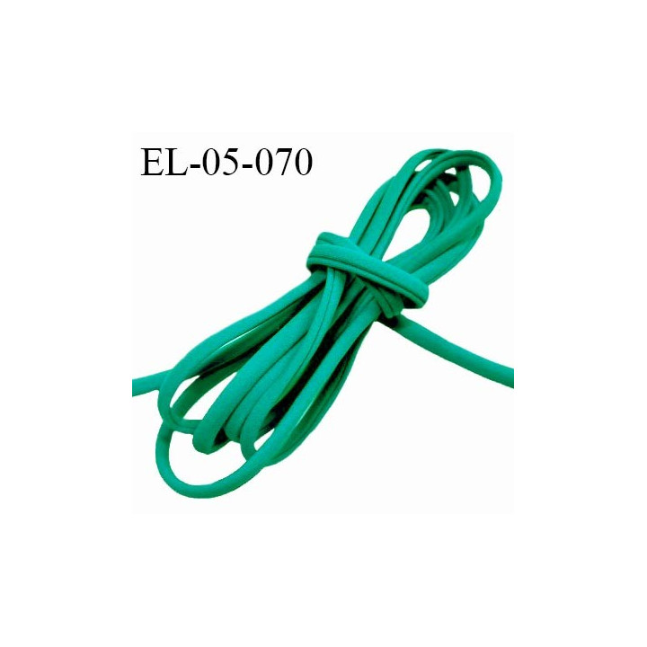 Cordon élastique 5 mm ou cache armature underwire casing galon lingerie et bain couleur vert prix au mètre
