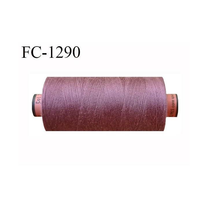 Bobine 1000 m fil Polyester n° 120 couleur vieux rose longueur 1000 mètres grande marque