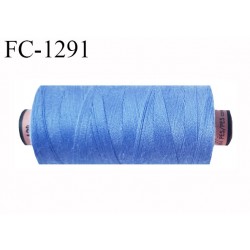 Bobine 1000 m fil Polyester n° 120 couleur bleu lavande longueur 1000 mètres grande marque