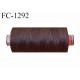 Bobine 1000 m fil Polyester n° 120 couleur marron longueur 1000 mètres grande marque