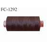 Bobine 1000 m fil Polyester n° 120 couleur marron longueur 1000 mètres grande marque