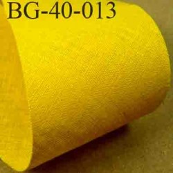 biais ruban galon a plat à plier en coton couleur jaune orangé largeur 4 cm vendue au mètre