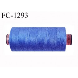 Bobine 1000 m fil Polyester n° 120 couleur bleu longueur 1000 mètres grande marque