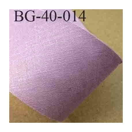 biais ruban galon a plat à plier en coton couleur parme lilas largeur 4 cm vendue au mètre