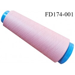 Destockage cone 3000 mètres de fil mousse polyester fil n°120 grande marque couleur rose clair longueur 3000 m