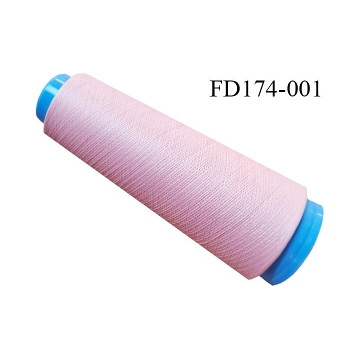 Destockage cone 3000 mètres de fil mousse polyester fil n°120 grande marque couleur rose clair longueur 3000 m