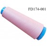 Destockage cone 3000 mètres de fil mousse polyester fil n°120 grande marque couleur rose clair longueur 3000 m