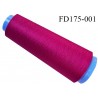 Destockage cone 3000 mètres de fil mousse polyester fil n°120 grande marque couleur fuschia foncé longueur 3000 m