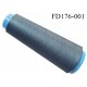 Destockage cone 3000 mètres de fil mousse polyester fil n°120 de grande marque couleur gris bleuté longueur 3000 m grande marque