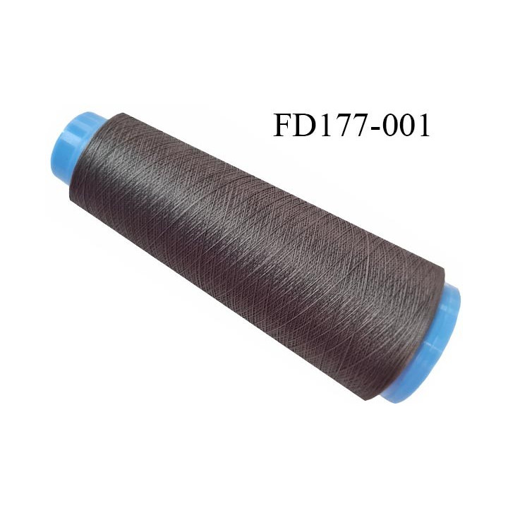 Destockage cone 3000 mètres de fil mousse polyester fil n°120 de grande marque couleur taupe tirant sur le gris longueur 3000 m