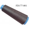 Destockage cone 3000 mètres de fil mousse polyester fil n°120 de grande marque couleur taupe tirant sur le gris longueur 3000 m