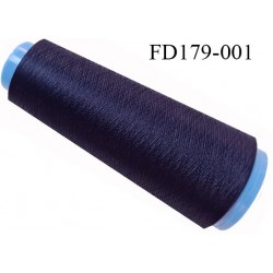 Destockage cone 3000 mètres fil mousse polyester n°120 de grande marque couleur bleu tirant sur le violet longueur 3000 m