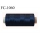 Bobine 1000 mètres fil mousse polyester fil n° 150 haut de gamme couleur bleu marine foncé longueur 1000 m bobiné en France