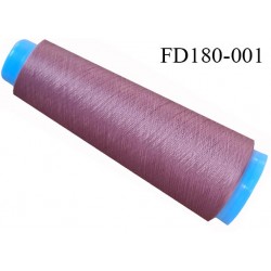 Destockage cone 3000 mètres fil mousse polyester n°120 de grande marque couleur vieux rose longueur 3000 m