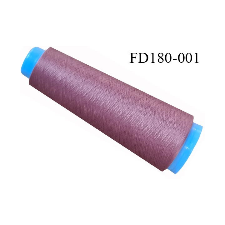 Destockage cone 3000 mètres fil mousse polyester n°120 de grande marque couleur vieux rose longueur 3000 m