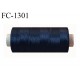 Bobine de fil 1000 m mousse polyester n° 80 fil très très solide couleur bleu marine foncé longueur 1000 m bobiné en France