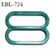 Réglette 15 mm de réglage de bretelle pour soutien gorge et maillot de bain en pvc vert largeur intérieure 15 mm prix à l'unité