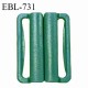 Boucle clip 20 mm attache réglette pvc spécial maillot de bain couleur vert largeur du passage intérieur 20 mm prix à l'unité