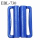 Boucle clip 20 mm attache réglette pvc spécial maillot de bain couleur bleu largeur du passage intérieur 20 mm prix à l'unité