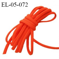 Cordon élastique 5 mm ou cache armature underwire casing galon lingerie et bain couleur orange flamme prix au mètre