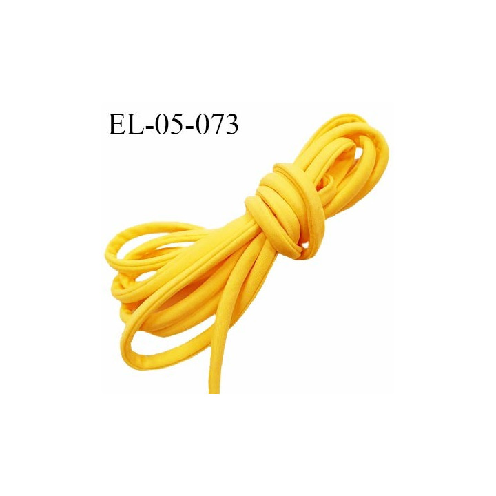 Cordon élastique 5 mm ou cache armature underwire casing galon lingerie et bain couleur jaune prix au mètre