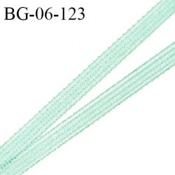Droit fil à plat 6 mm spécial lingerie et couture du prêt-à-porter couleur vert amande fabriqué en France prix au mètre