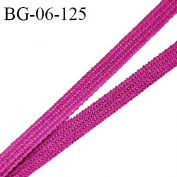 Droit fil à plat 6 mm spécial lingerie et couture du prêt-à-porter couleur rose magenta fabriqué en France prix au mètre
